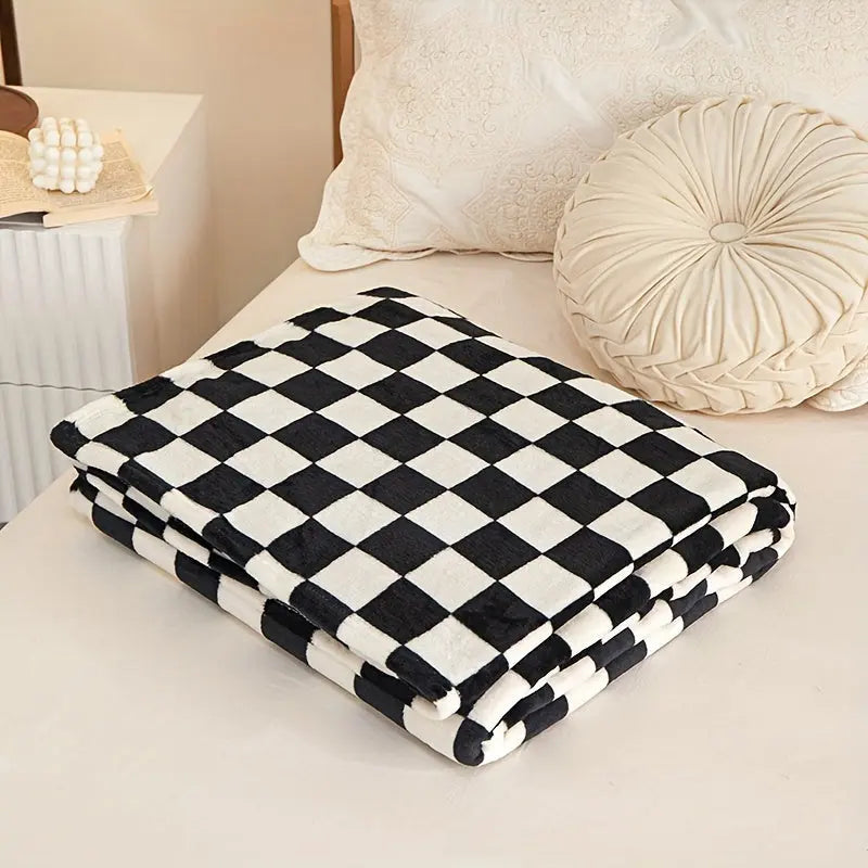 Junips | Classic Check Blanket – Soft and Warm Blanket for Sofa and Bedroom