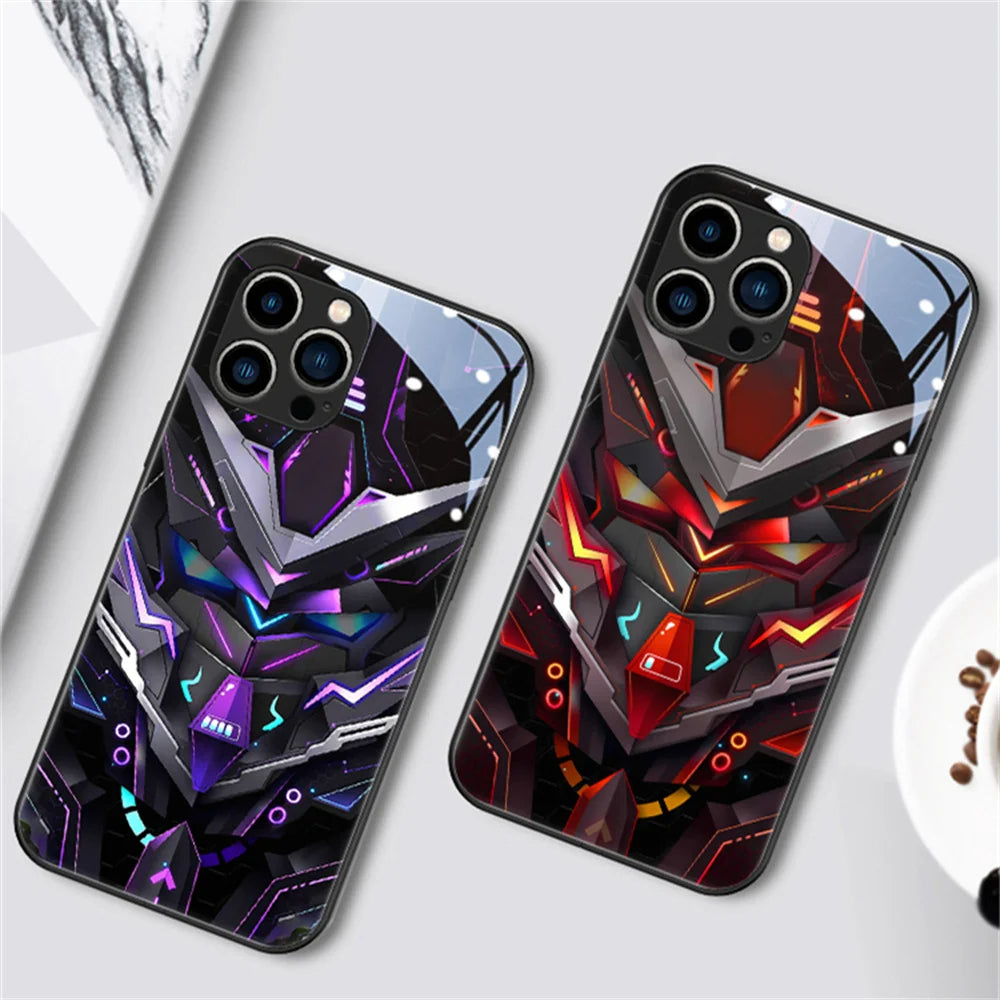 Junips | Cool Mecha Apple Smart Flash Phone Case