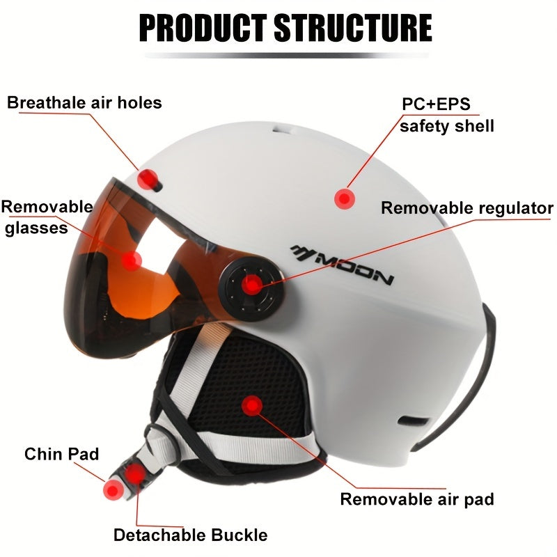 Junips | High-Quality Ski Helmet with Removable Parts – Safe and Comfortable for Outdoor Activities