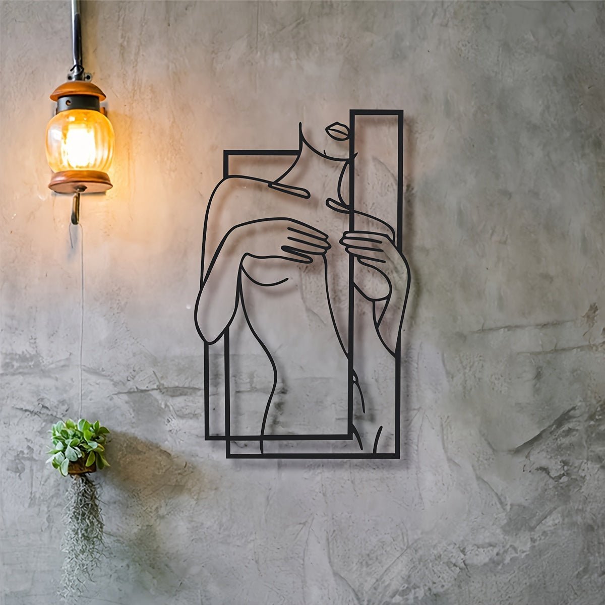 Junips | LineaArt Metal Wall Decoration - Modern Minimalist Wall Art for Bedroom