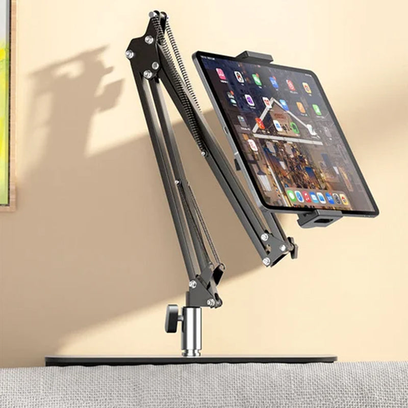 Junips | Extendable, concealed phone/tablet holder at the bed
