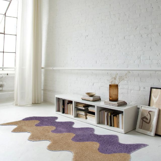 Junips | Abstract Color Block Rug made of Cotton-Polyester