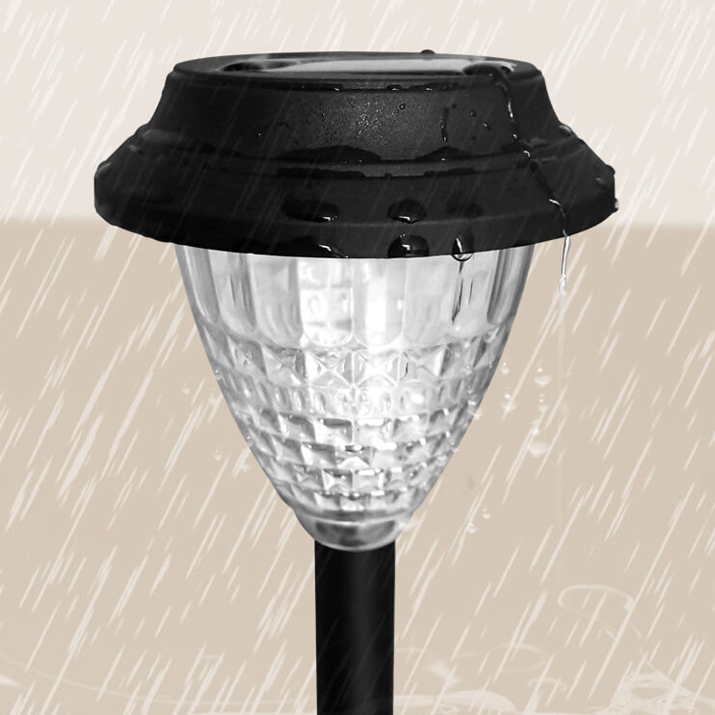 Junips | Solar waterproof circular divergent light shadow design LED outdoor garden decorative light