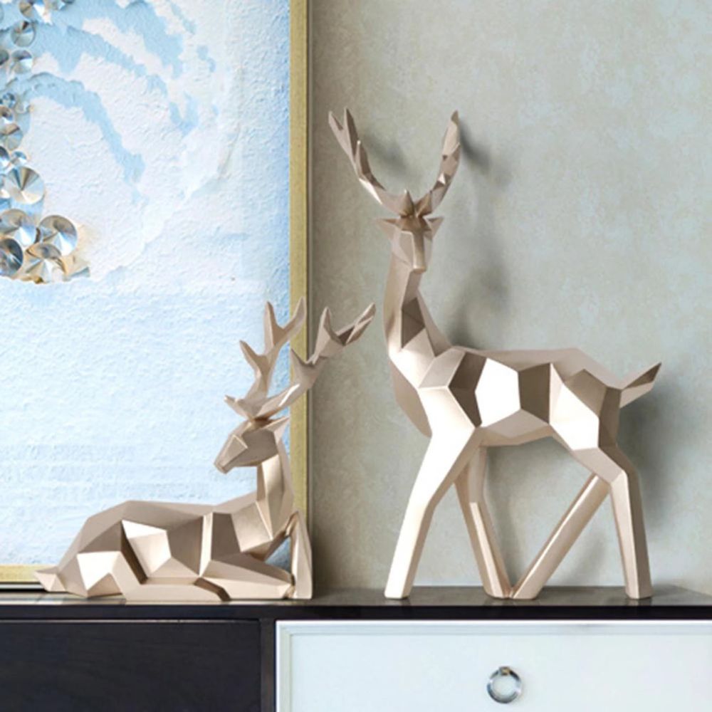 Junips | Geometric Deer Statue