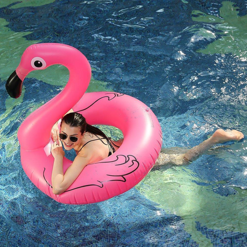 Junips | Inflatable Flamingo Pool Swimming Ring
