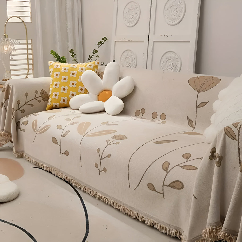 Junips | Modern Bloom Reversible Sofa Cover