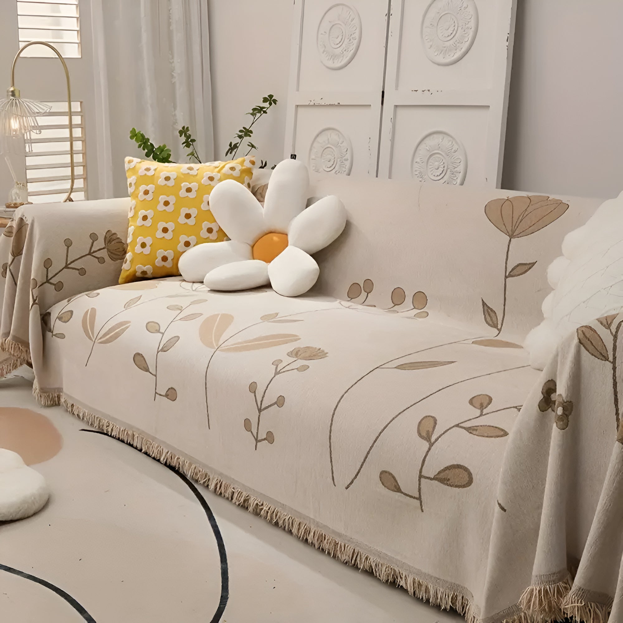 Junips | Modern Bloom Reversible Sofa Cover