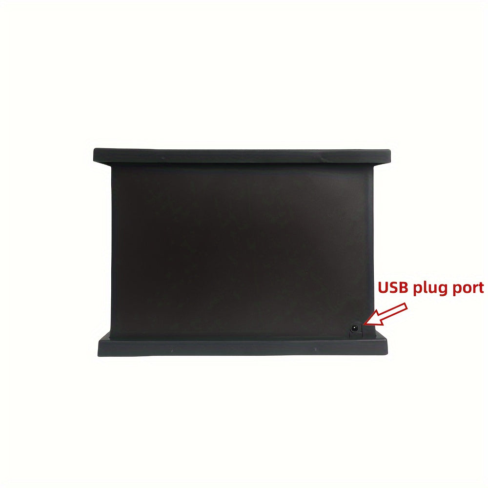 Junips | Cozy rectangular fireplace lantern stove lamp - Realistic simulation flame lights