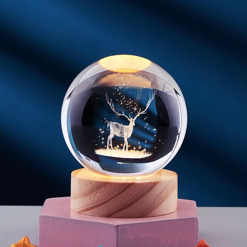 Junips | Elegant 3D LED Night Light with Sparkling Star Effect