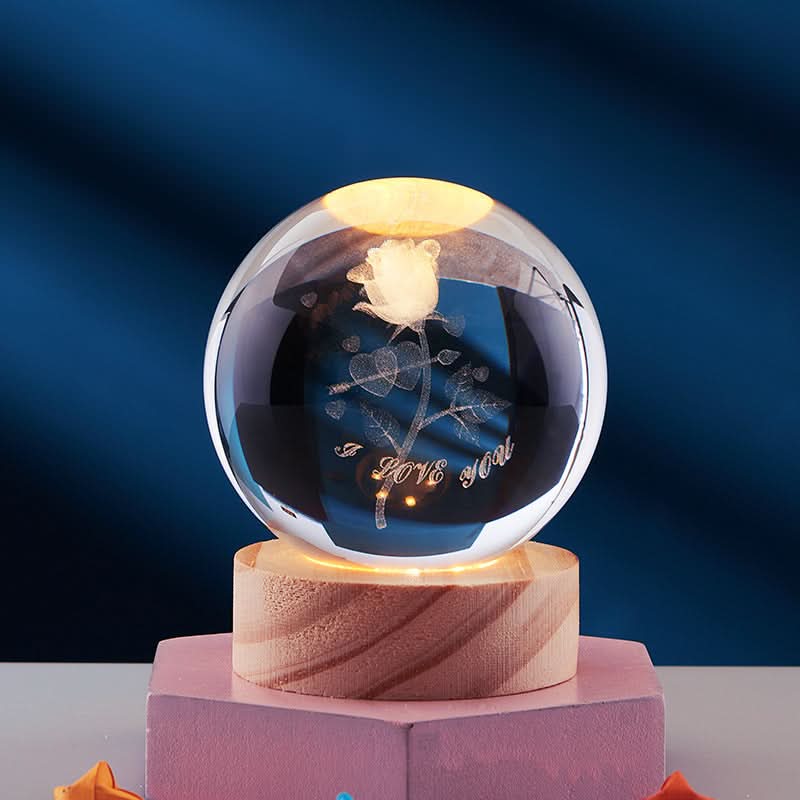 Junips | Elegant 3D LED Night Light with Sparkling Star Effect