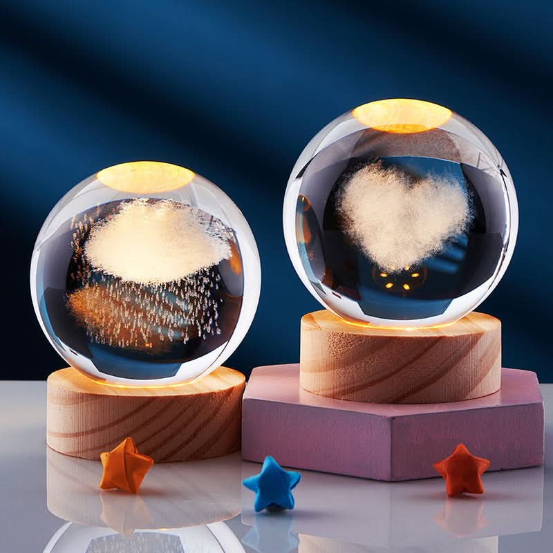 Junips | Elegant 3D LED Night Light with Sparkling Star Effect