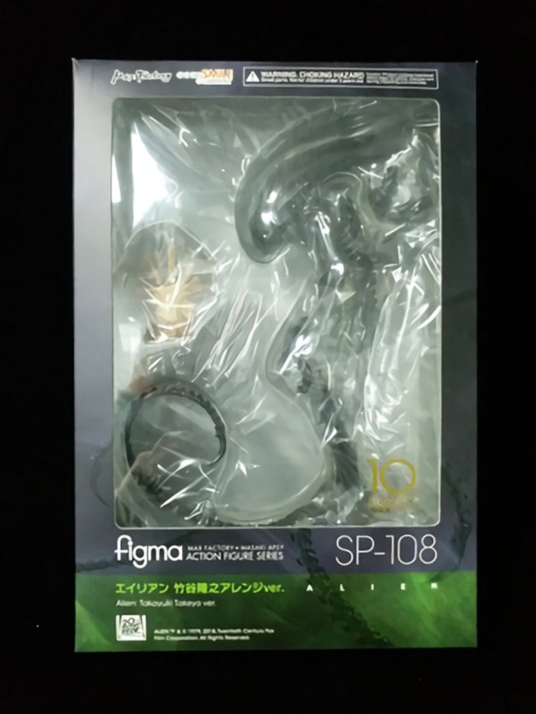 Junips | Alien Figma Sp-108 Action Figures Toy 18cm High Quality Alien Statue Model Doll Collectibles Ornaments Children's Gifts