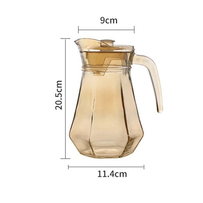 Junips | Amber hexagonal Glass Cups
