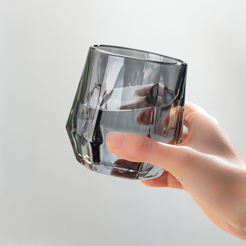 Junips | Amber hexagonal Glass Cups