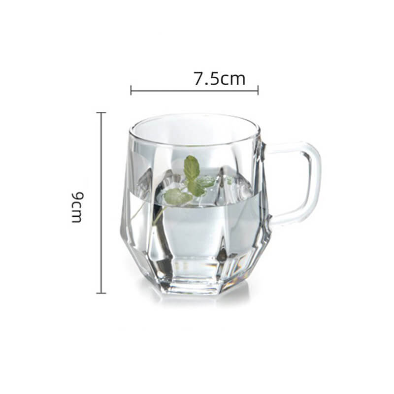 Junips | Amber hexagonal Glass Cups