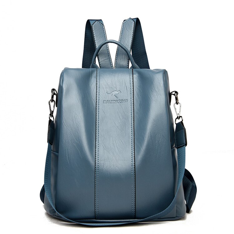 Junips | Theft-Proof Leather Backpack for Women in Vintage Style