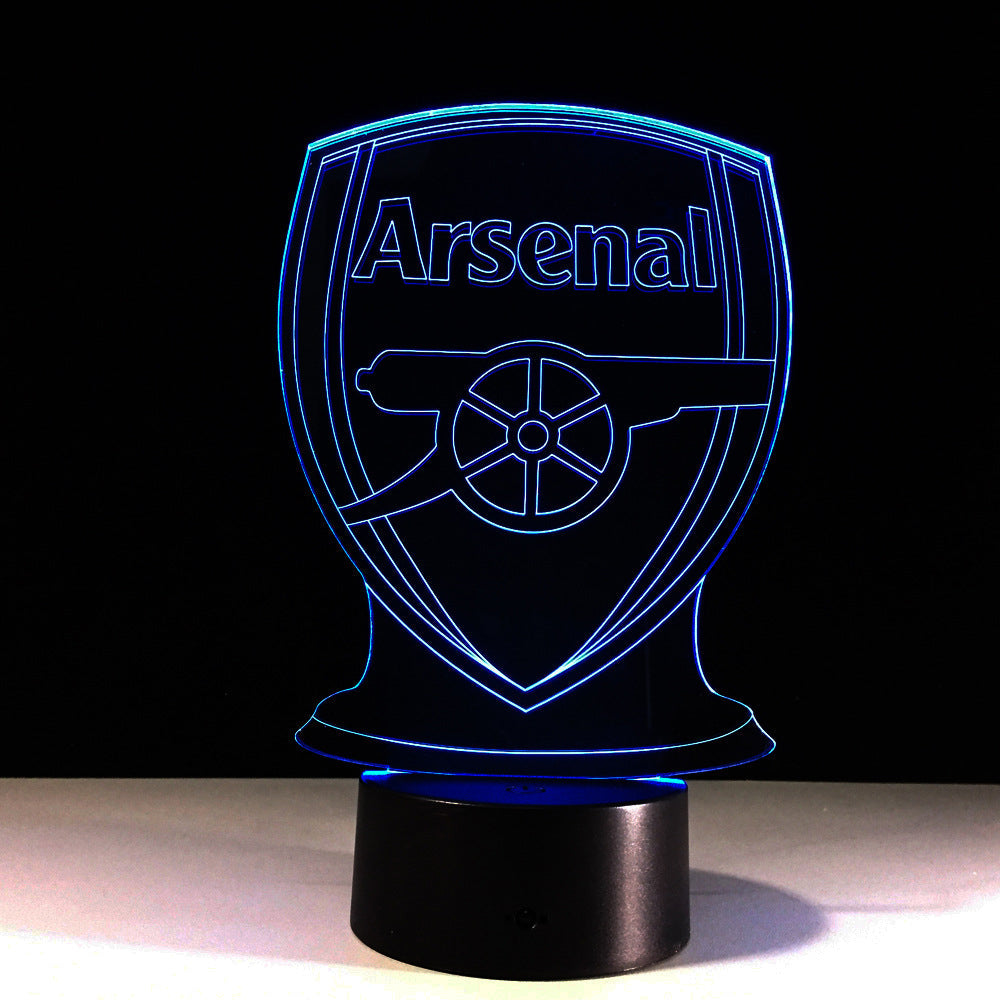 Junips | Football Arsenal 3D Optical Illusion Lamp