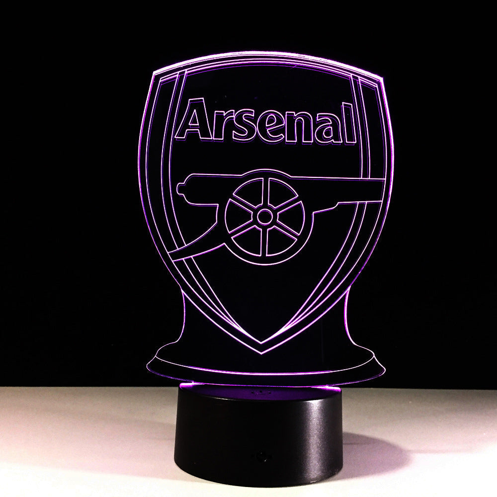 Junips | Football Arsenal 3D Optical Illusion Lamp