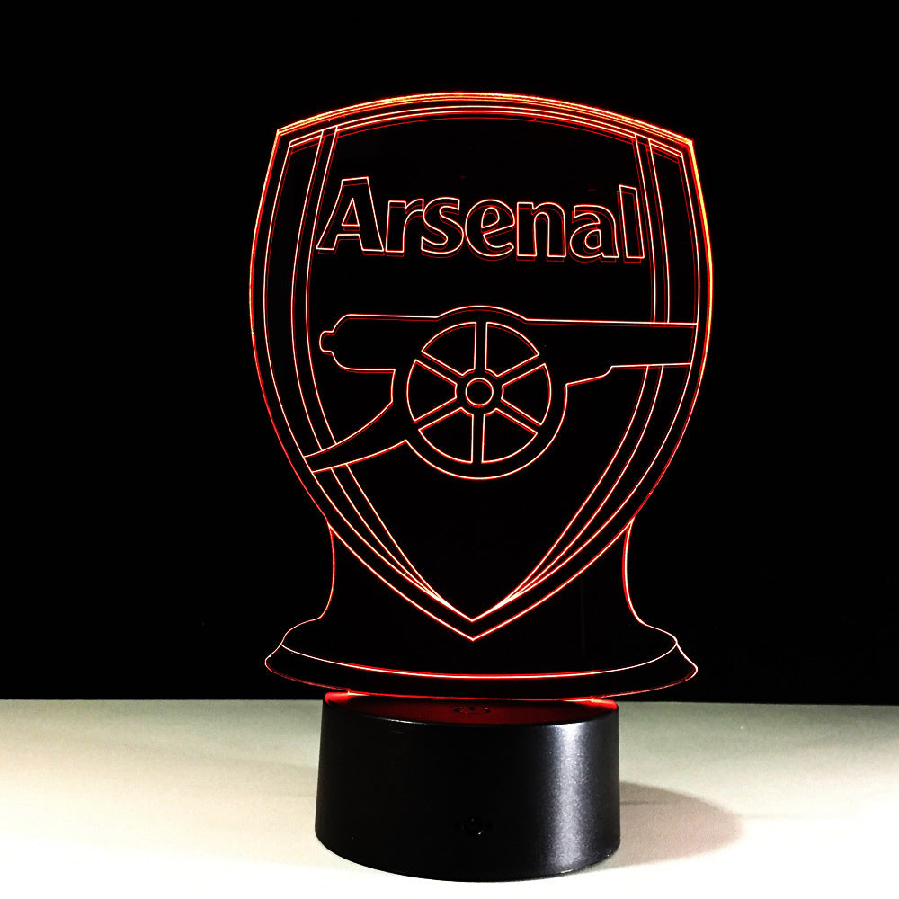 Junips | Football Arsenal 3D Optical Illusion Lamp