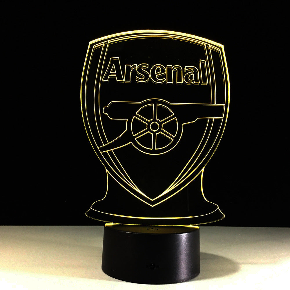 Junips | Football Arsenal 3D Optical Illusion Lamp