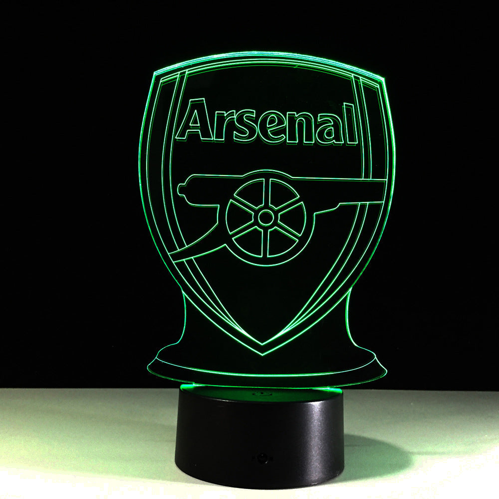 Junips | Football Arsenal 3D Optical Illusion Lamp
