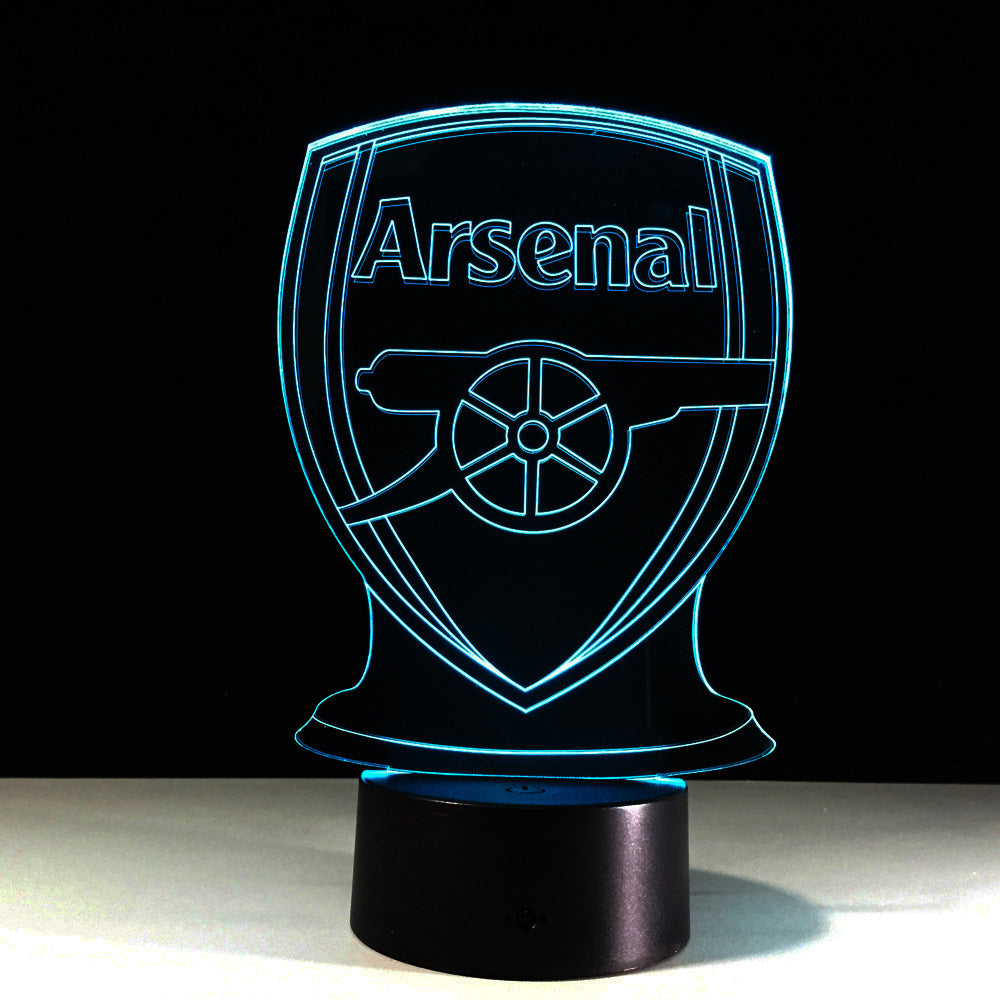 Junips | Football Arsenal 3D Optical Illusion Lamp