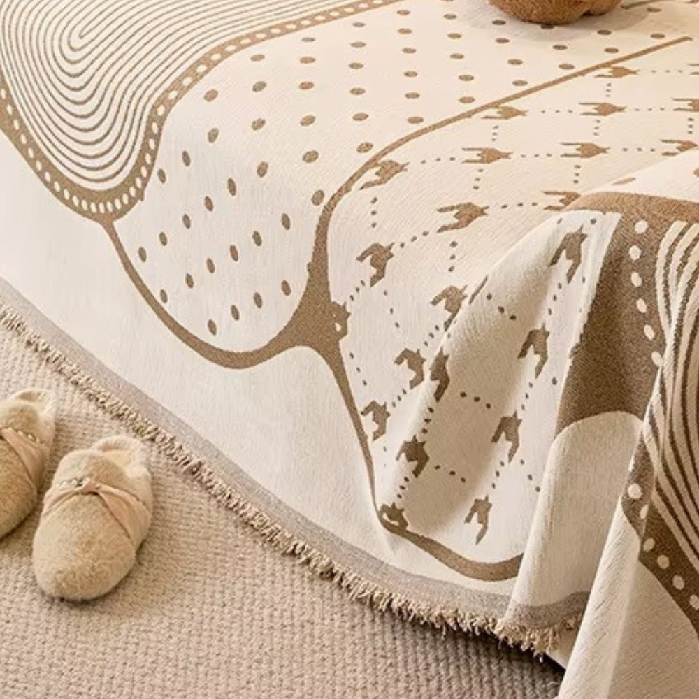 Junips | Asymmetry Blob Chenille Sofa Cover