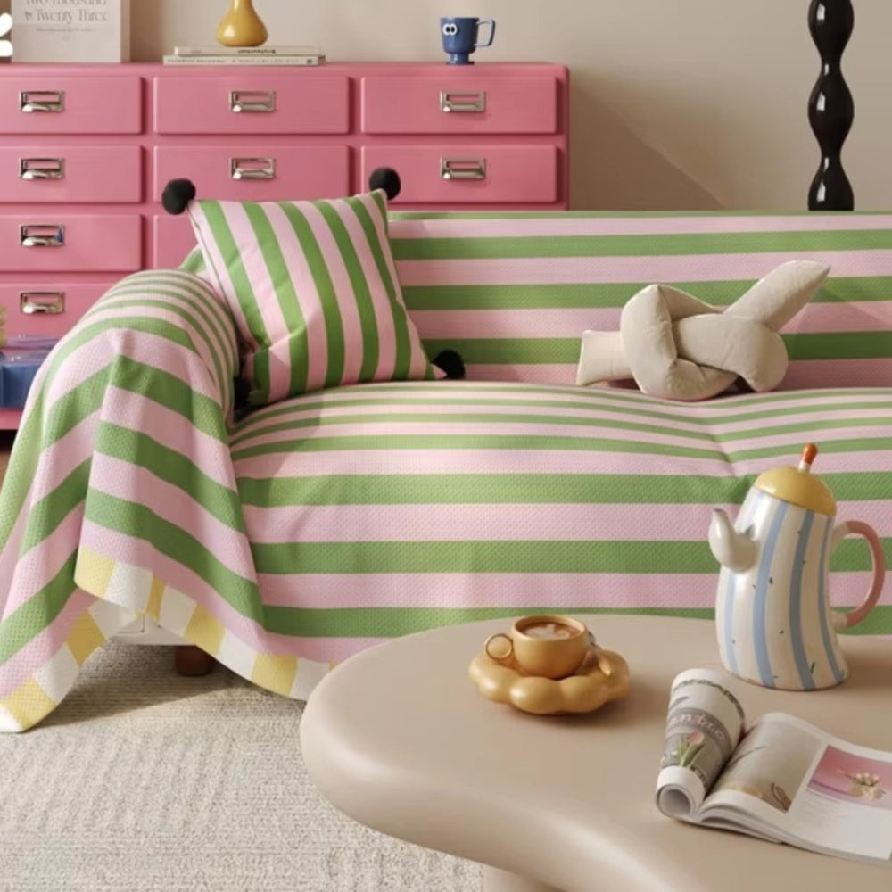 Junips | Atelier Pastel Striped Sofa Cover