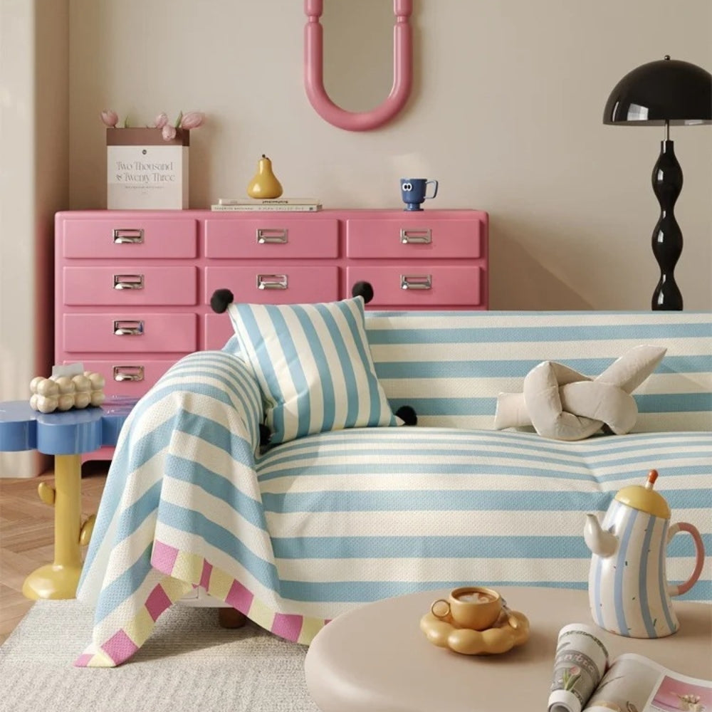 Junips | Atelier Pastel Striped Sofa Cover