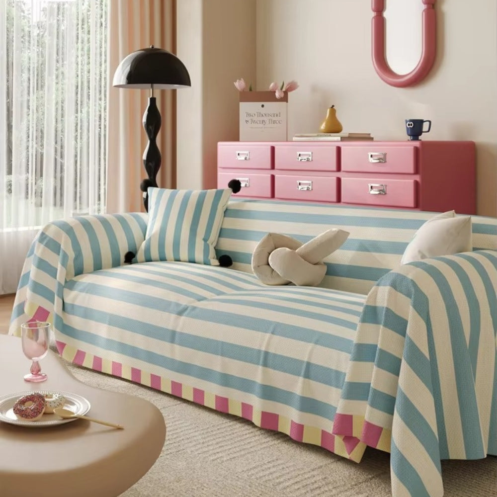 Junips | Atelier Pastel Striped Sofa Cover