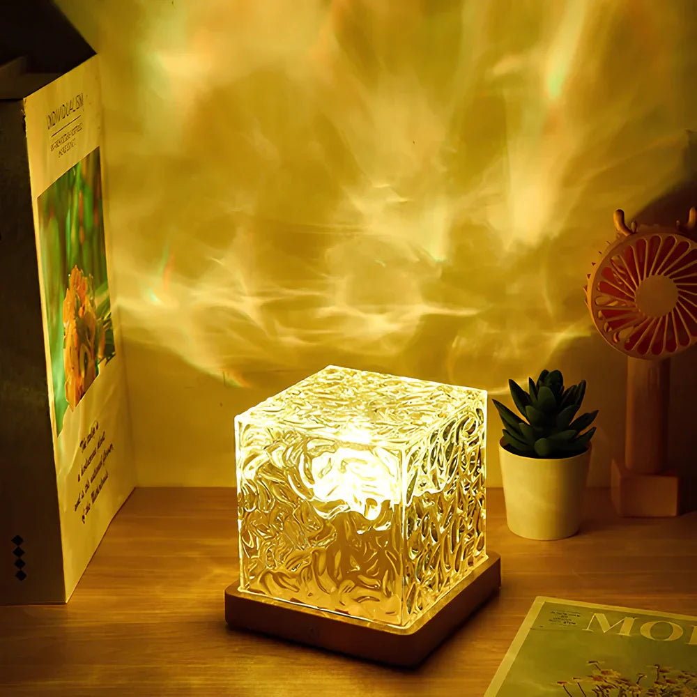 Junips | Table Lamp Glass Cube Ambient Light