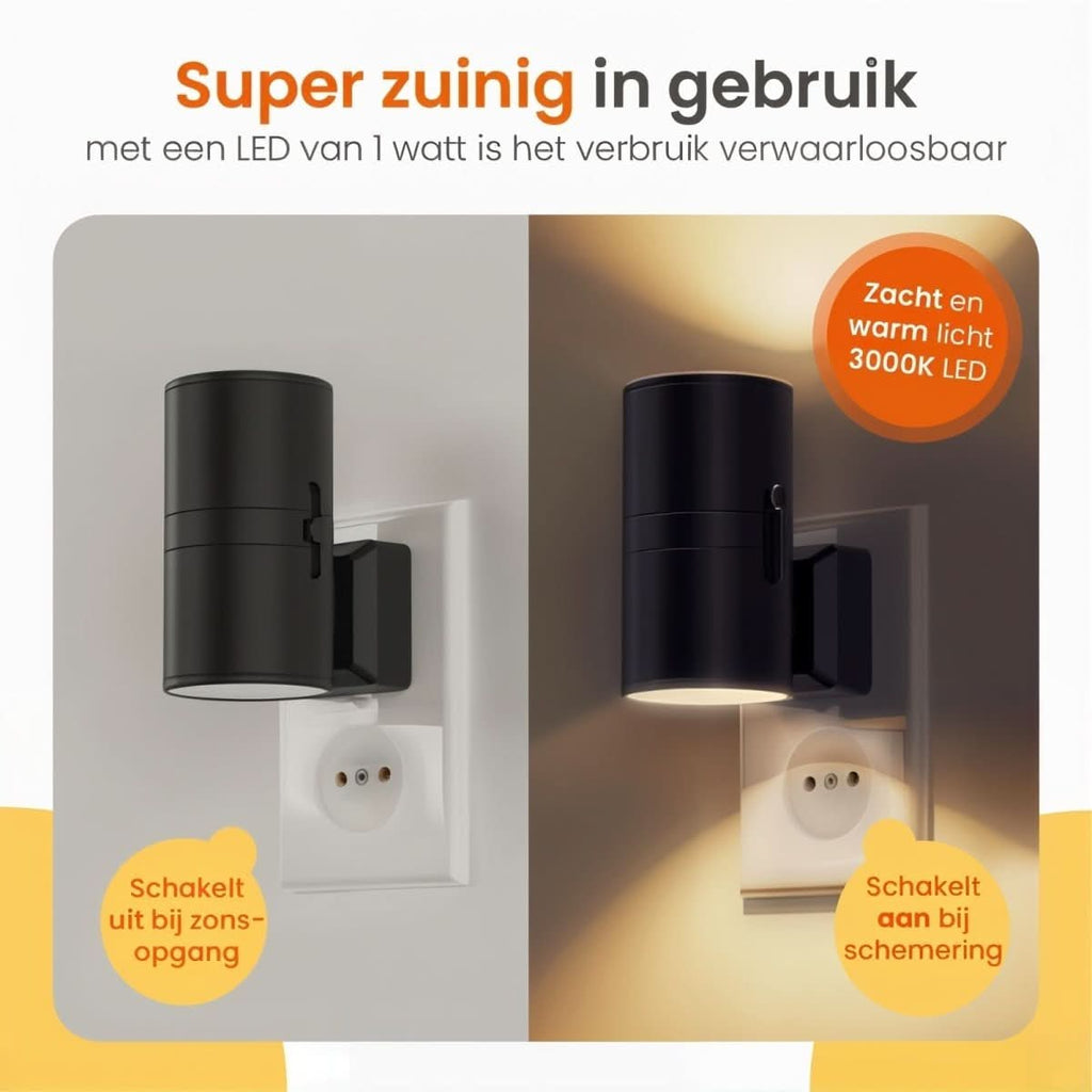 Junips | Dimmable LED night light with day/night sensor for pleasant room lighting