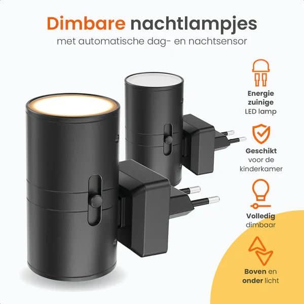 Junips | Dimmable LED night light with day/night sensor for pleasant room lighting