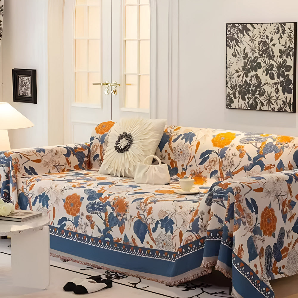 Junips | Autumn Vines Jacquard Sofa Cover
