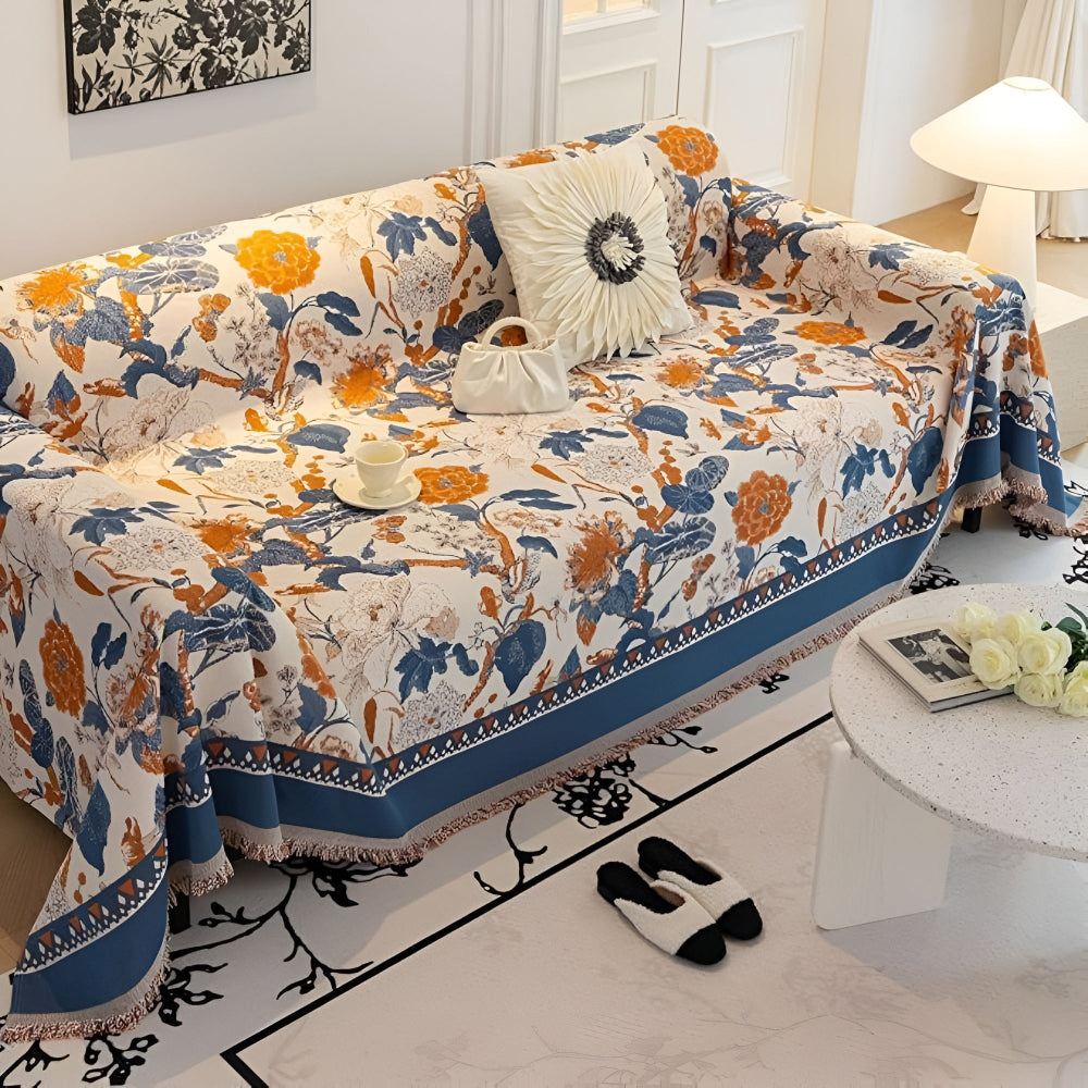 Junips | Autumn Vines Jacquard Sofa Cover