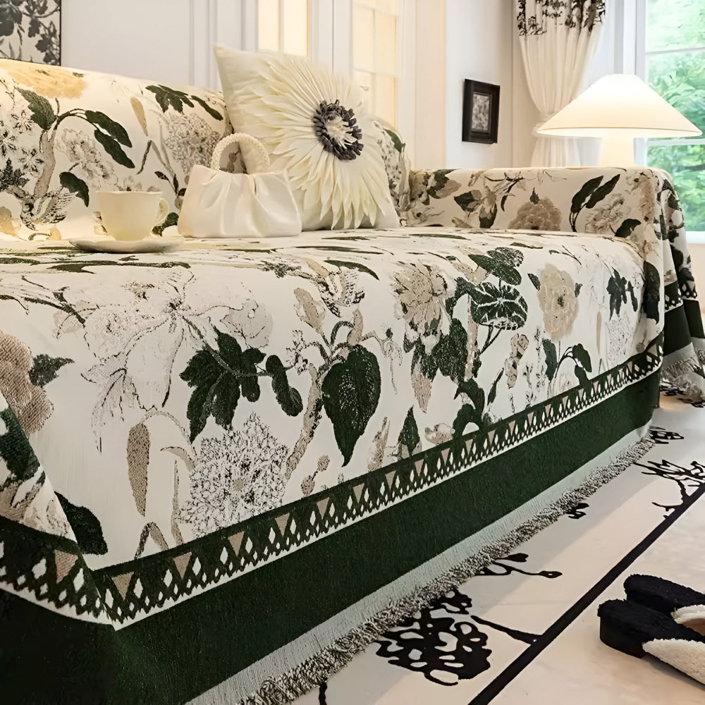 Junips | Autumn Vines Jacquard Sofa Cover