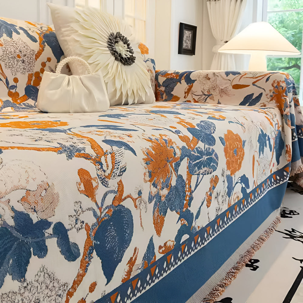 Junips | Autumn Vines Jacquard Sofa Cover