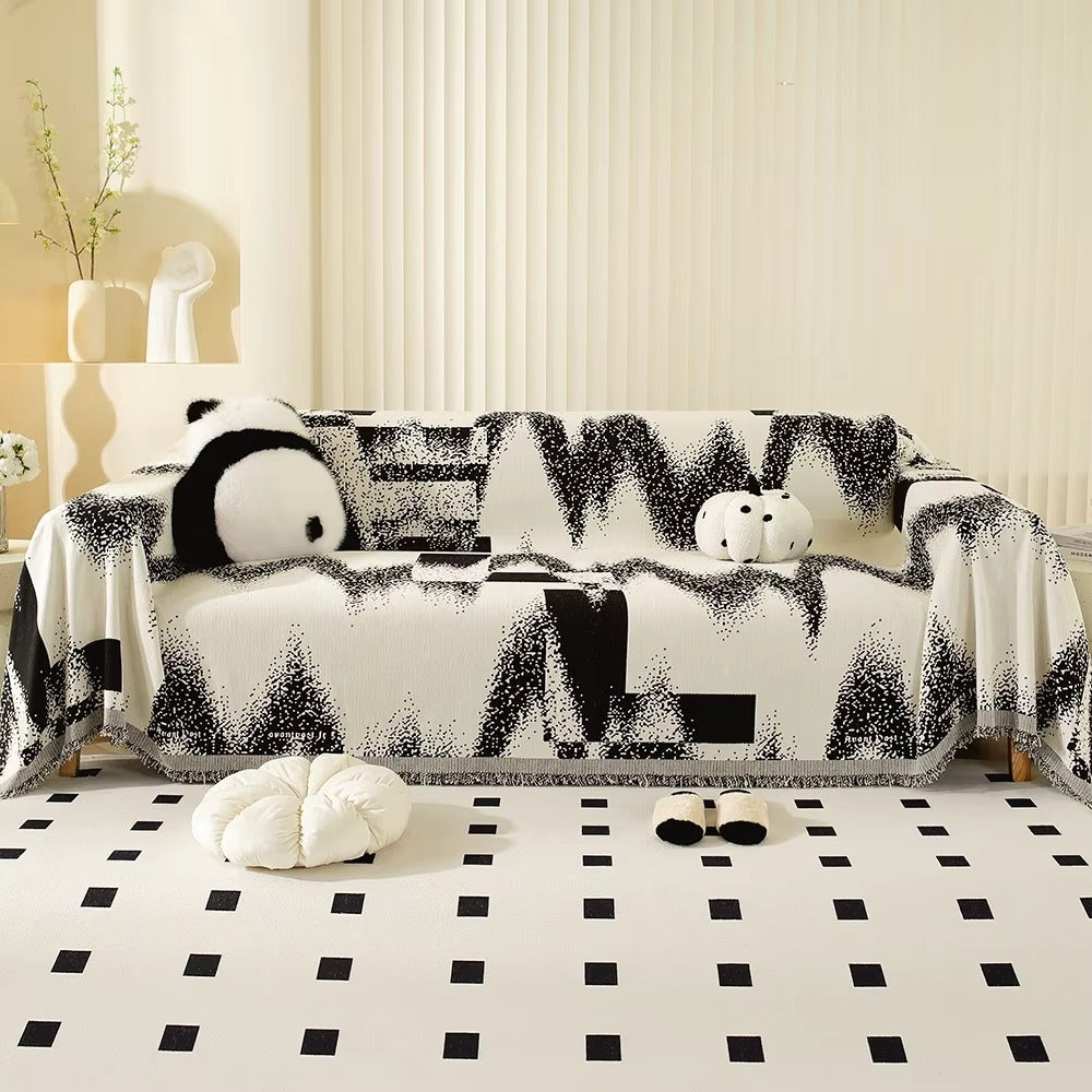 Junips | Avant-Garde Abstract Chenille Sofa Cover