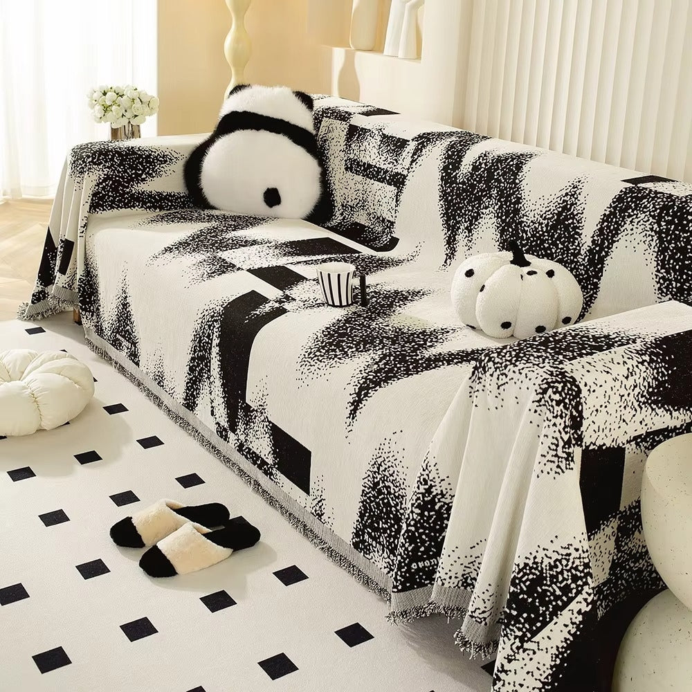 Junips | Avant-Garde Abstract Chenille Sofa Cover