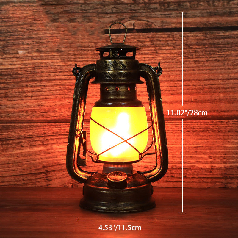 Junips | Traditional Vintage Round Horse Lamp Iron Acrylic LED Table Lamp for the Living Room