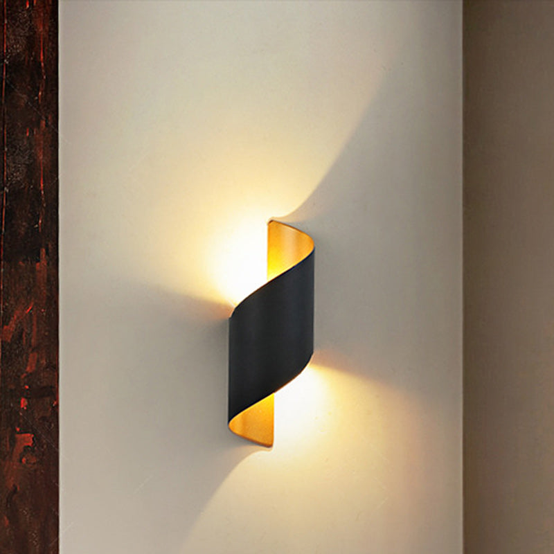 Junips | Modern Minimalist Waterproof Spiral Aluminum Acrylic LED Wall Light for Bedroom