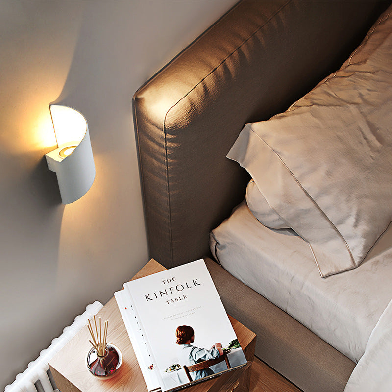 Junips | Modern Minimalist Waterproof Spiral Aluminum Acrylic LED Wall Light for Bedroom