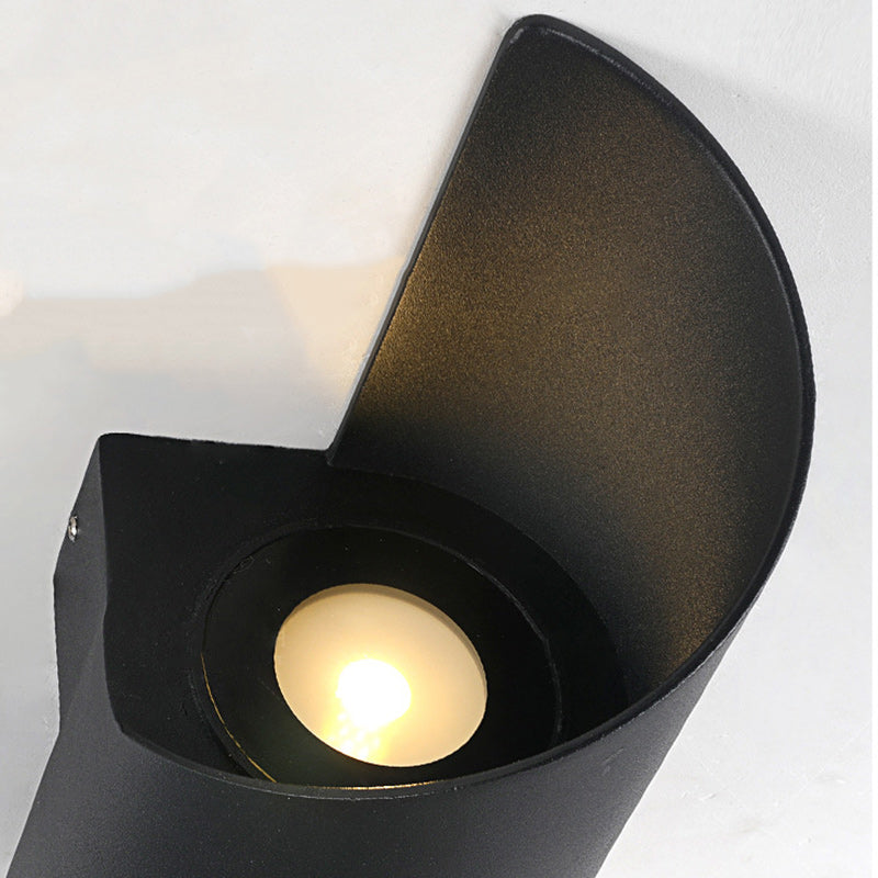 Junips | Modern Minimalist Waterproof Spiral Aluminum Acrylic LED Wall Light for Bedroom