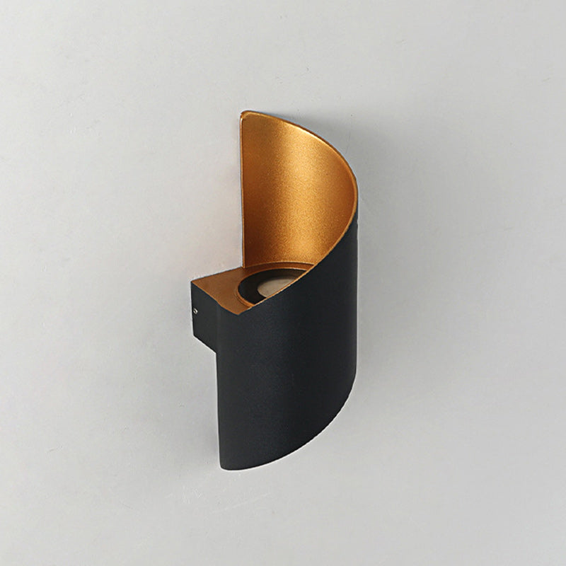 Junips | Modern Minimalist Waterproof Spiral Aluminum Acrylic LED Wall Light for Bedroom