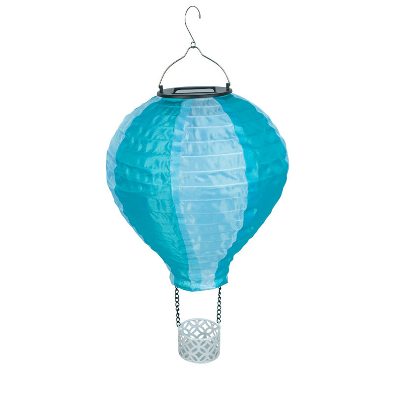 Junips | Contemporary Creative Solar Hot Air Balloon Fabric Shade LED Outdoor Pendant Light for Terrace Outside