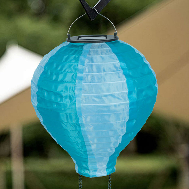 Junips | Contemporary Creative Solar Hot Air Balloon Fabric Shade LED Outdoor Pendant Light for Terrace Outside