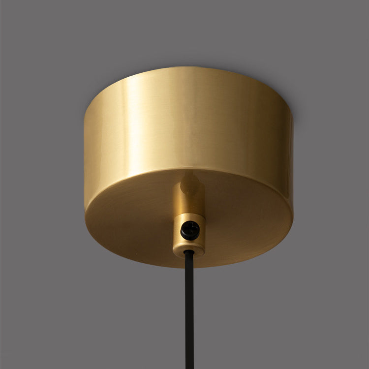Junips | Minimalistic Round Cylinder Iron LED Pendant Light for Bedroom
