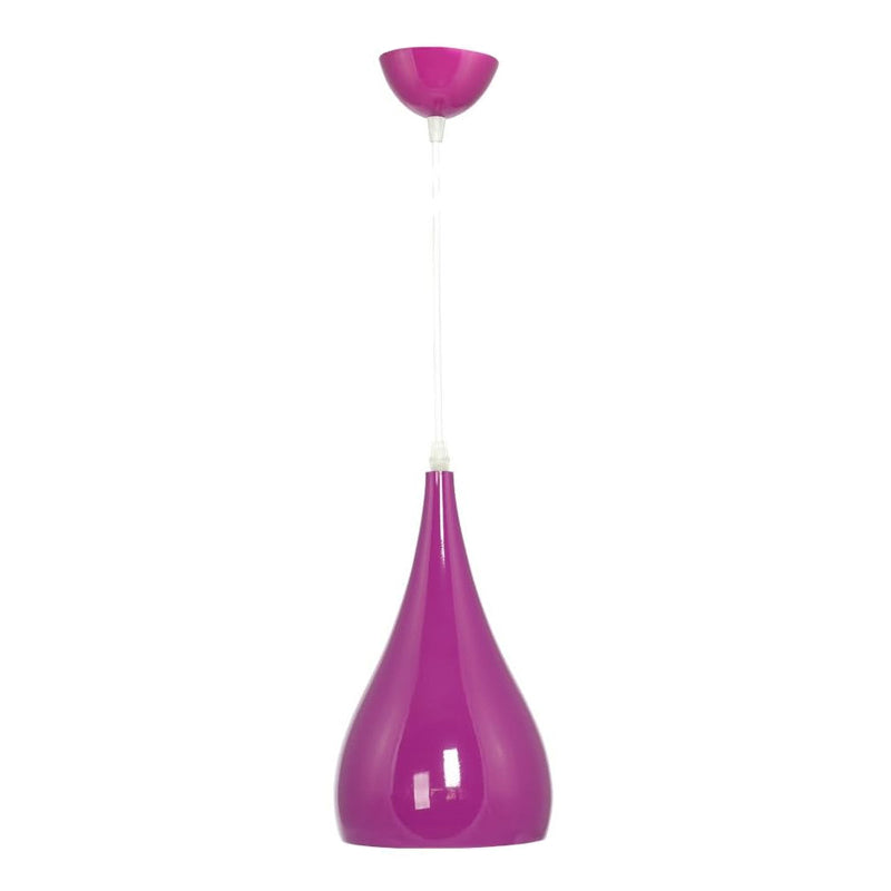 Junips | Nordic Iron Wood Aluminum Pumpkin Water Drop 1-Light Pendant Light for Dining Room