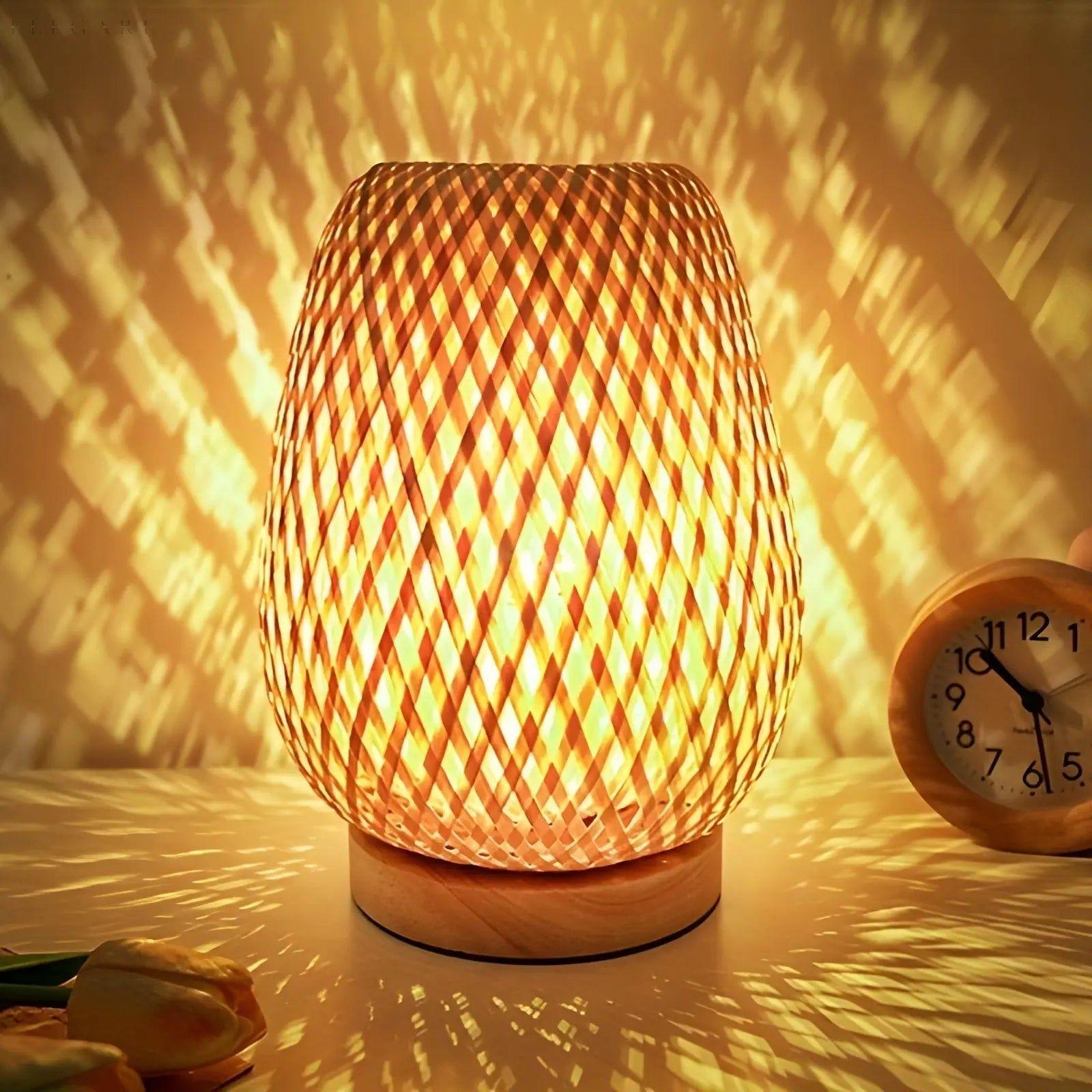Junips | Aura Lamp - Bamboo USB-powered Table Lamp for the Bedroom