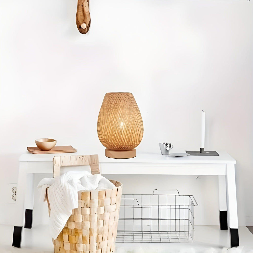 Junips | Aura Lamp - Bamboo USB-powered Table Lamp for the Bedroom
